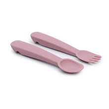 Load image into Gallery viewer, Feedie Fork & Spoon Set - We might be Tiny
