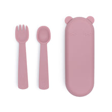 Load image into Gallery viewer, Feedie Fork & Spoon Set - We might be Tiny