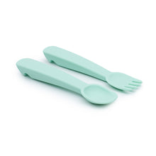 Load image into Gallery viewer, Feedie Fork & Spoon Set - We might be Tiny