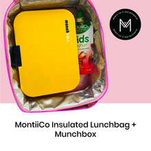 Load image into Gallery viewer, MontiiCo Insulated Cooler Lunch Bags (Best for school/Kinder)
