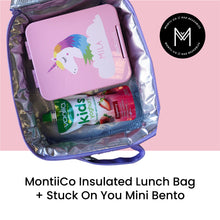 Load image into Gallery viewer, MontiiCo Insulated Cooler Lunch Bags (Best for school/Kinder)