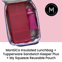 Load image into Gallery viewer, MontiiCo Insulated Cooler Lunch Bags (Best for school/Kinder)