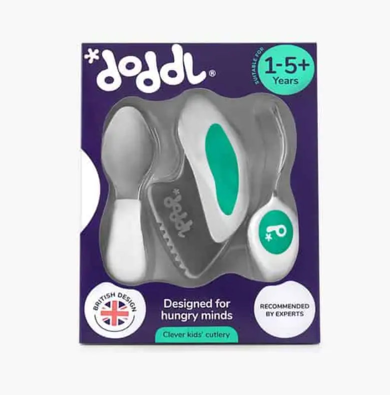 Doddl 3 Piece Toddler Cutlery Set (Spoon, Fork and Knife) for Children