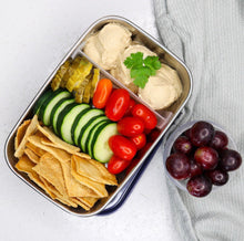 Load image into Gallery viewer, leak proof divided lunch box compact australia sustainable plastic free best kids toddler pre schooler lunch box snack box