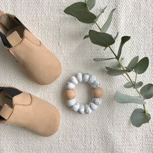 Load image into Gallery viewer, Astandco AST + CO teething toy teethers mustard olive marble white tidy tot melbourne Australian handmade baby toy gift shop small