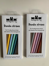 Load image into Gallery viewer, Bendie Environmentally Friendly Reuseable Silicone Straws WMBT