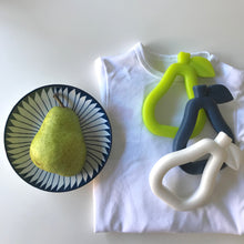 Load image into Gallery viewer, Pear melbourne australia toy baby gift teether astandco AST + CO pear hello little bead tidy tot bib art smock online ast and co
