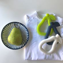 Load image into Gallery viewer, Pear melbourne australia toy baby gift teether astandco AST + CO pear hello little bead tidy tot bib art smock online ast and co