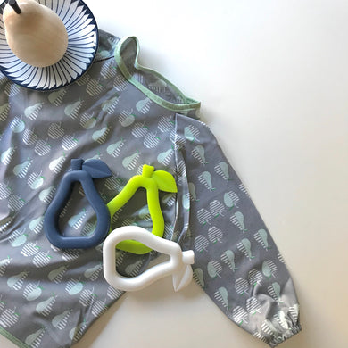 Pear melbourne australia toy baby gift teether astandco AST + CO pear hello little bead tidy tot bib art smock online ast and co