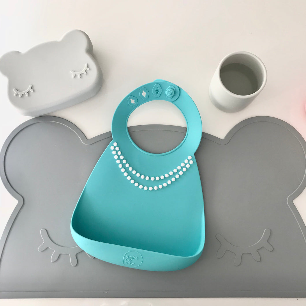 Make My Day Baby and Toddler Silicone Food Bibs