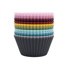 Load image into Gallery viewer, Silicone muffin and cupcake cups WMBT - resuable