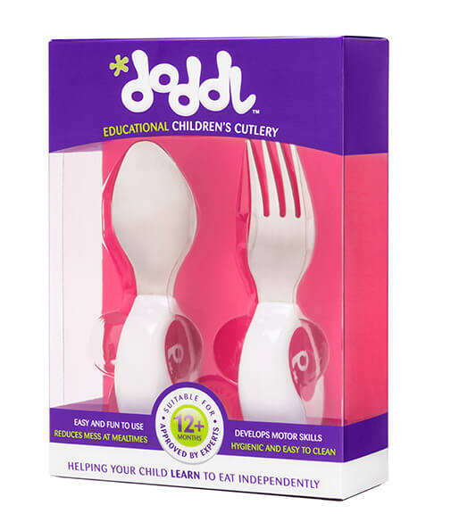 Doddl Toddler two piece Cutlery Set (Spoon, Fork) for Children