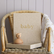 Load image into Gallery viewer, Baby Journal Unisex Neutral in beautiful linen box by Write to Me
