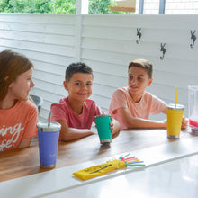Load image into Gallery viewer, MontiiCo Kids Smoothie Cup | 275ml with stainless steel and Silicone straw
