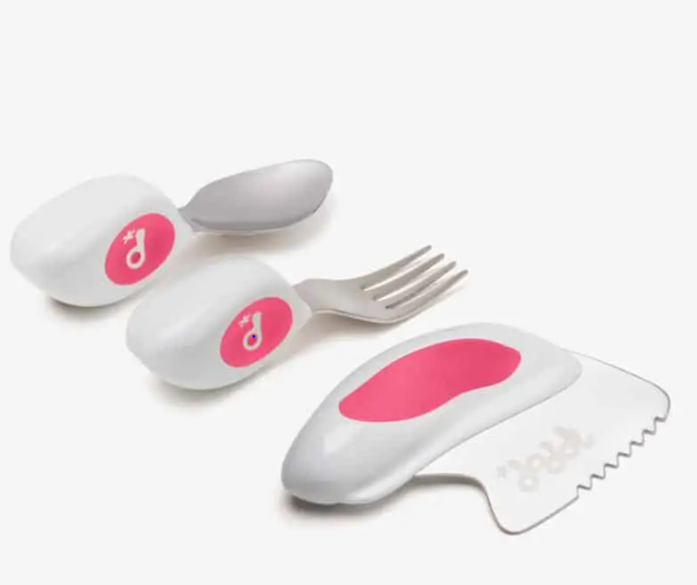 Doddl 3 Piece Toddler Cutlery Set (Spoon, Fork and Knife) for Children
