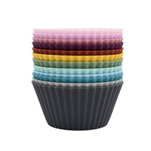 Load image into Gallery viewer, Silicone muffin and cupcake cups WMBT - resuable
